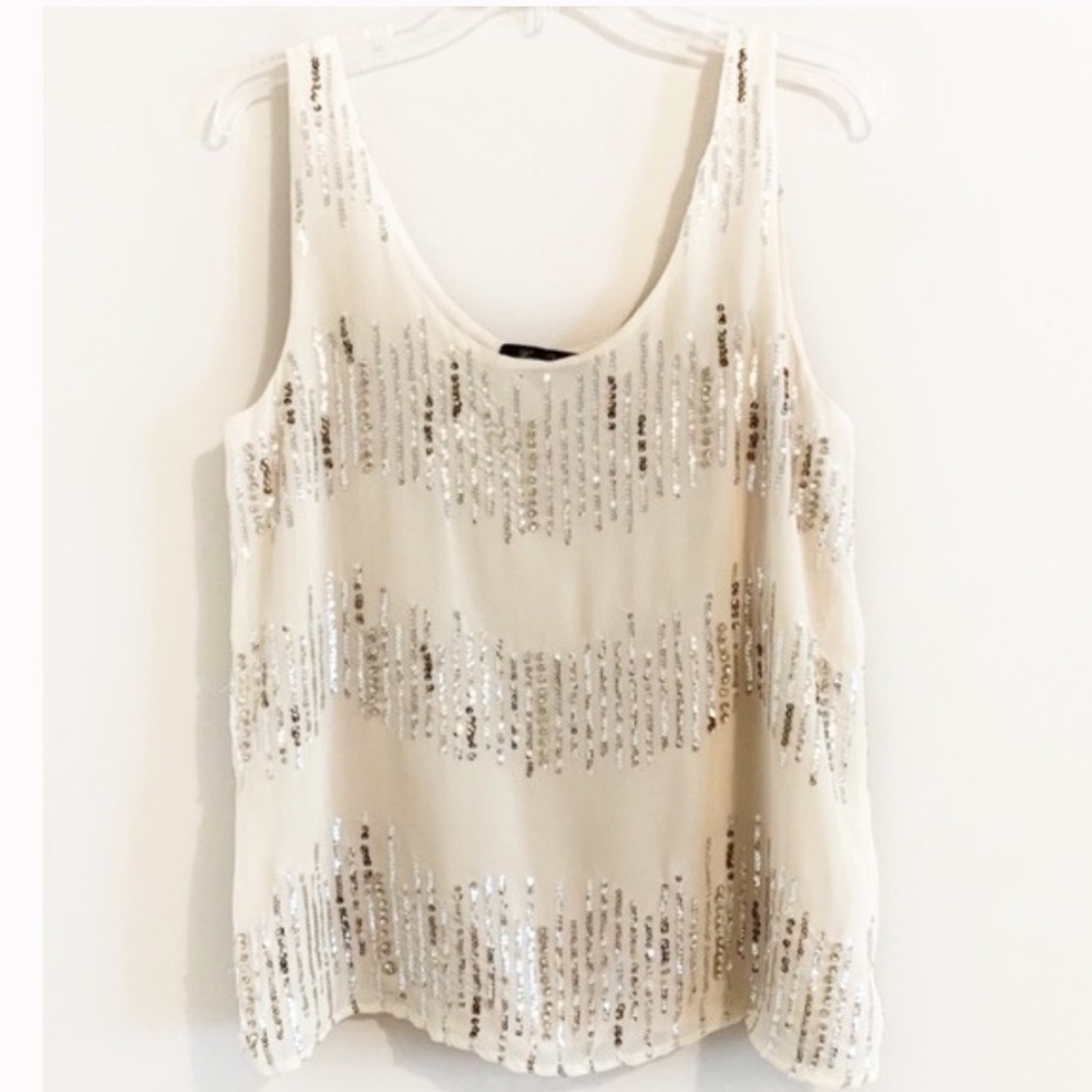 Honey Punch sequined sleeveless top